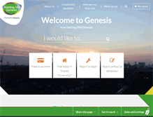 Tablet Screenshot of genesisha.org.uk